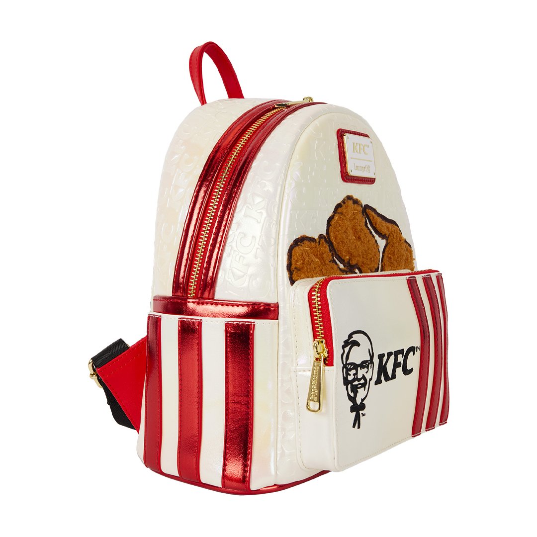 Loungefly KFC Chicken Bucket Sherpa Mini Backpack