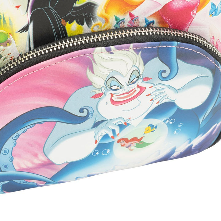 Loungefly Disney Princesses vs Villains Triple Pocket Mini Backpack - 707 Street Exclusive