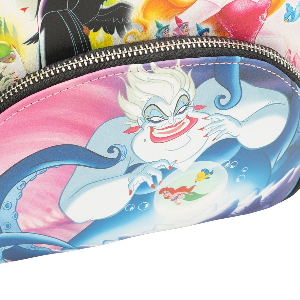 Loungefly Disney Princesses vs Villains Triple Pocket Mini Backpack - 707 Street Exclusive