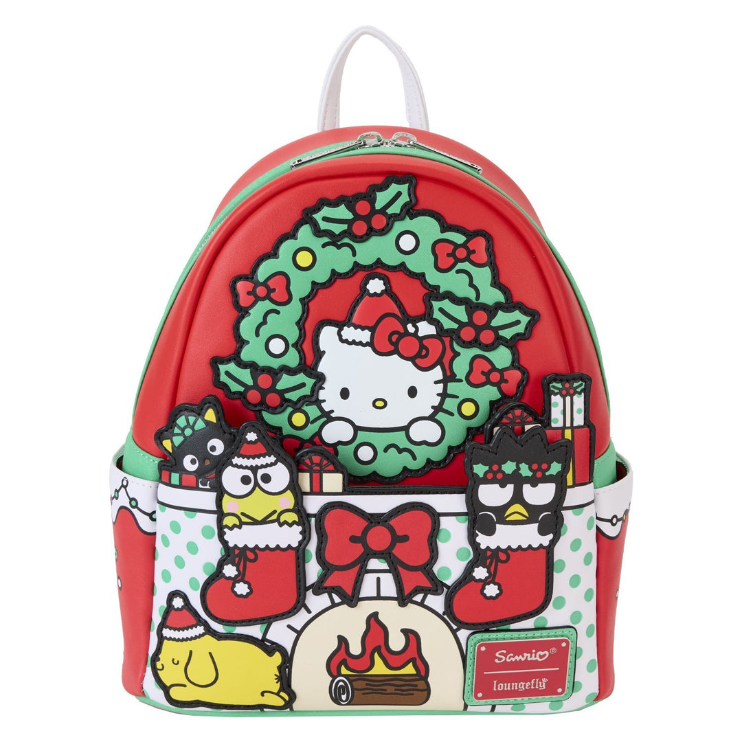 Loungefly Hello Kitty Holiday Christmas Wreath Mini Backpack SANBK0546-  main image 4