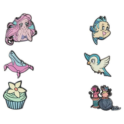Loungefly Disney Princess Manga Style Mystery Box Pins