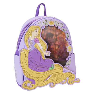 Loungefly Disney Tangled Princess Rapunzel Lenticular Mini Backpack - Front 2