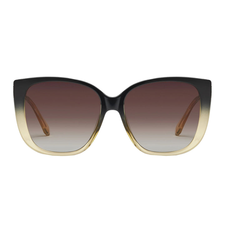 Quay - Womens Sunglasses, Square Lenses with UV Protection (Ever After, Black Yellow)