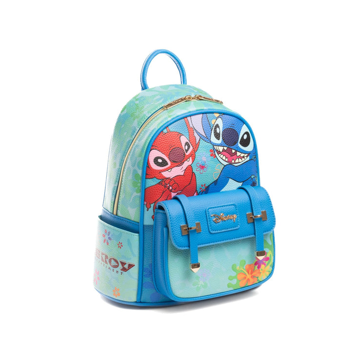 Wondapop Disney Lilo And Stitch Leroy and Stitch Lets Get Wild 11" Vegan Leather Mini Backpack