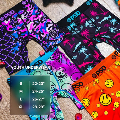 PSD Youth Boy's Money Print Boxer Briefs - Breathable and Supportive Kids Underwear with Moisture-Wicking Fabric