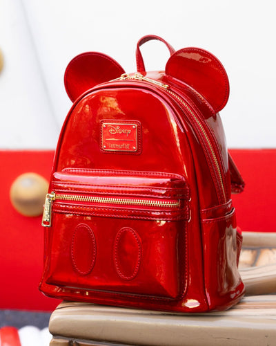 Loungefly Disney Mickey Mouse Holographic Series Mini Backpack: Ruby - 707 Street Exclusive