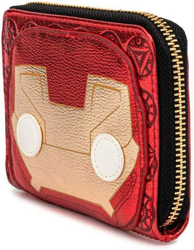 Pop! Loungefly Disney Marvel Iron Man Head Zip-Around Wallet