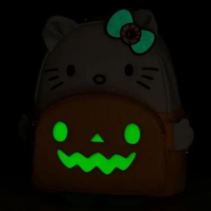 Loungefly Sanrio Hello Kitty Holding Pumpkin Glow Cosplay Mini Backpack