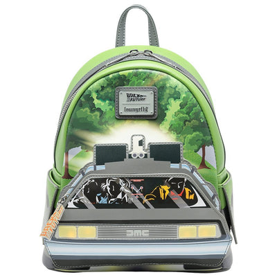 Loungefly Universal Back to the Future Light-Up DeLorean Mini Backpack - 707 Street Exclusive
