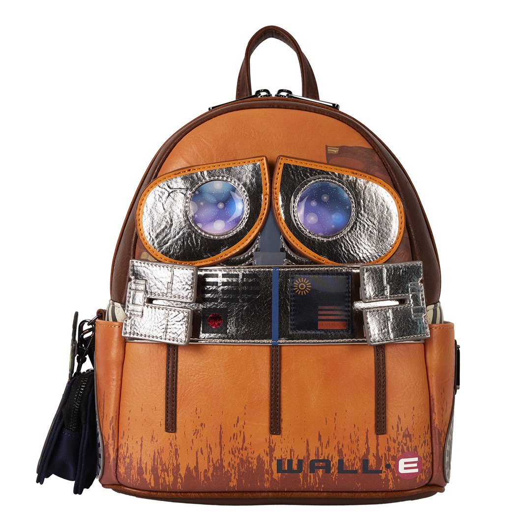 Loungefly Pixar WALL-E Cosplay Lentincular Mini Backpack with Coin Bag