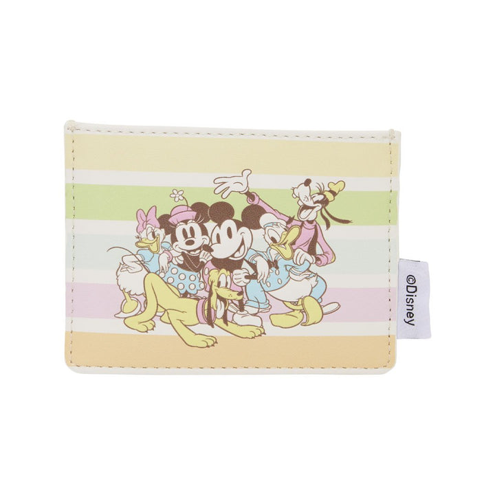 Loungefly Disney Mickey &amp; Friends Rainbow Stripes Card Holder