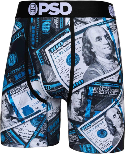 PSD Men's Powder Blue 3-Pack Boxer Briefs - Money