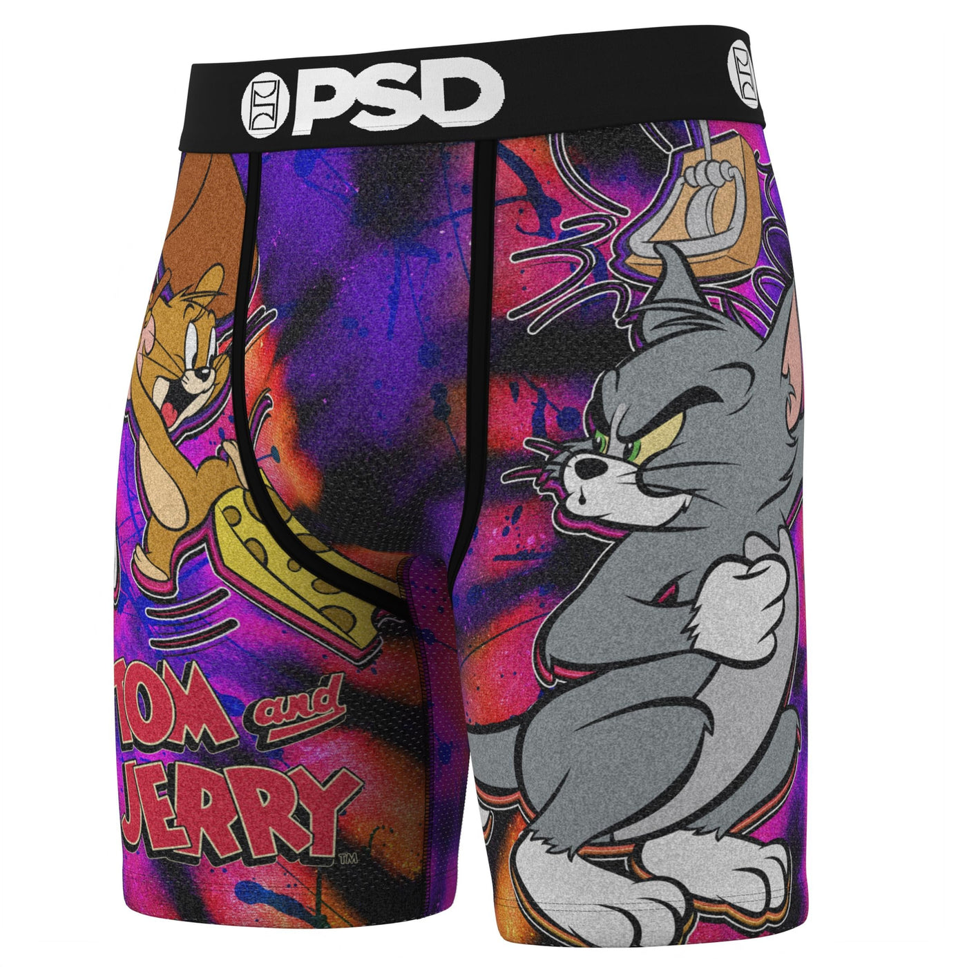 PSD Underwear Men's Tom & Jerry Chase Boxer Briefs 3-Pack