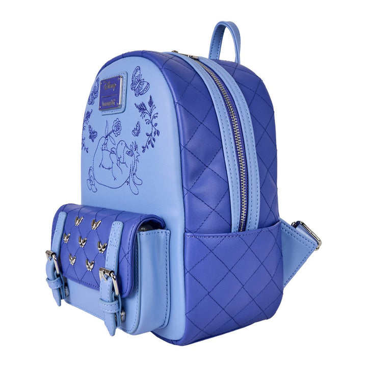 Loungefly Disney Winnie The Pooh Floral Eeyore Quilted Texture Mini Backpack