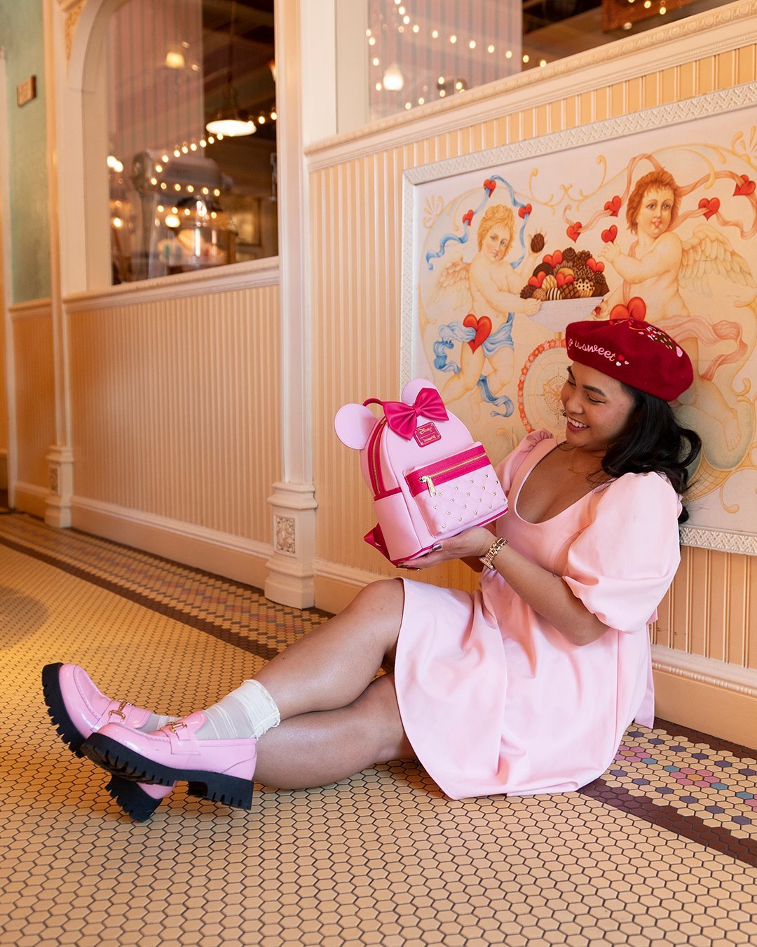 Loungefly Disney The Minnie Mouse Classic Series Mini Backpack: Strawberry Macaron - 707 Street Exclusive