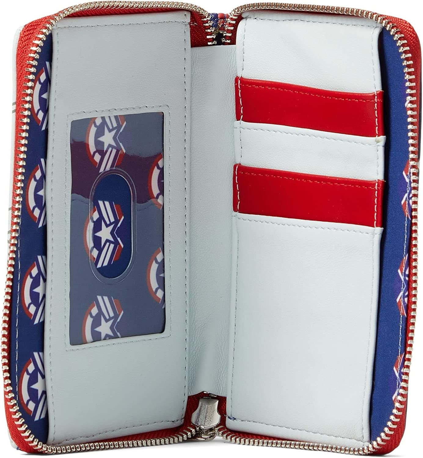 Marvel Falcon Captain America Cosplay Zip-Around Wallet