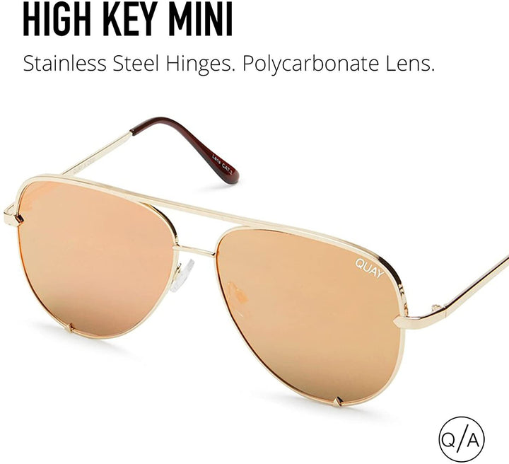 Quay Australia HIGH KEY MINI Classic Unisex Aviator Sunglasses