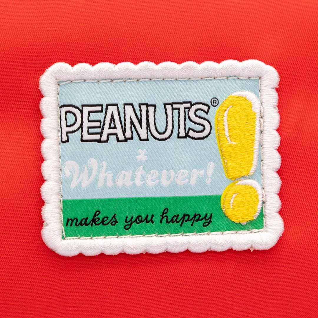 Whatever Makes You Happy Peanuts 75th Anniversary Snoopy House Padded Nylon Tote Bag