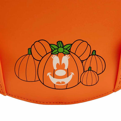 Loungefly Disney Glow Face Minnie Pumpkin Mini Backpack
