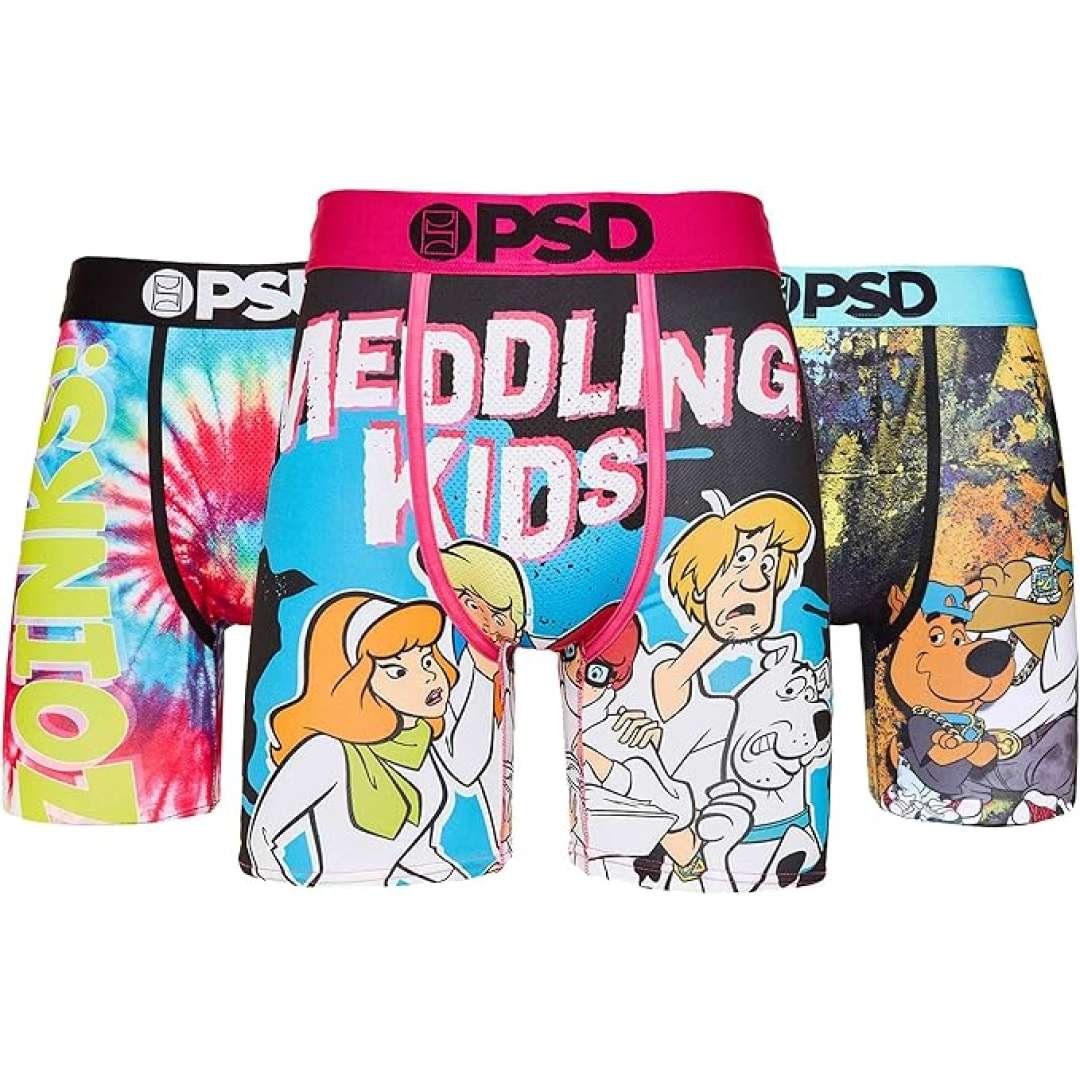 PSD Underwear Men's Scooby Doo Pop Boxer Briefs 3-Pack