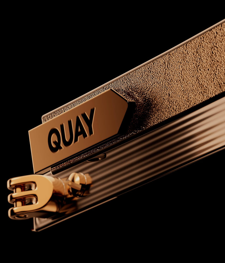 QUAY - Sunglasses for Men &amp; Women, Square Lenses with UV Protection (Hyped Up, Champagne Brown)