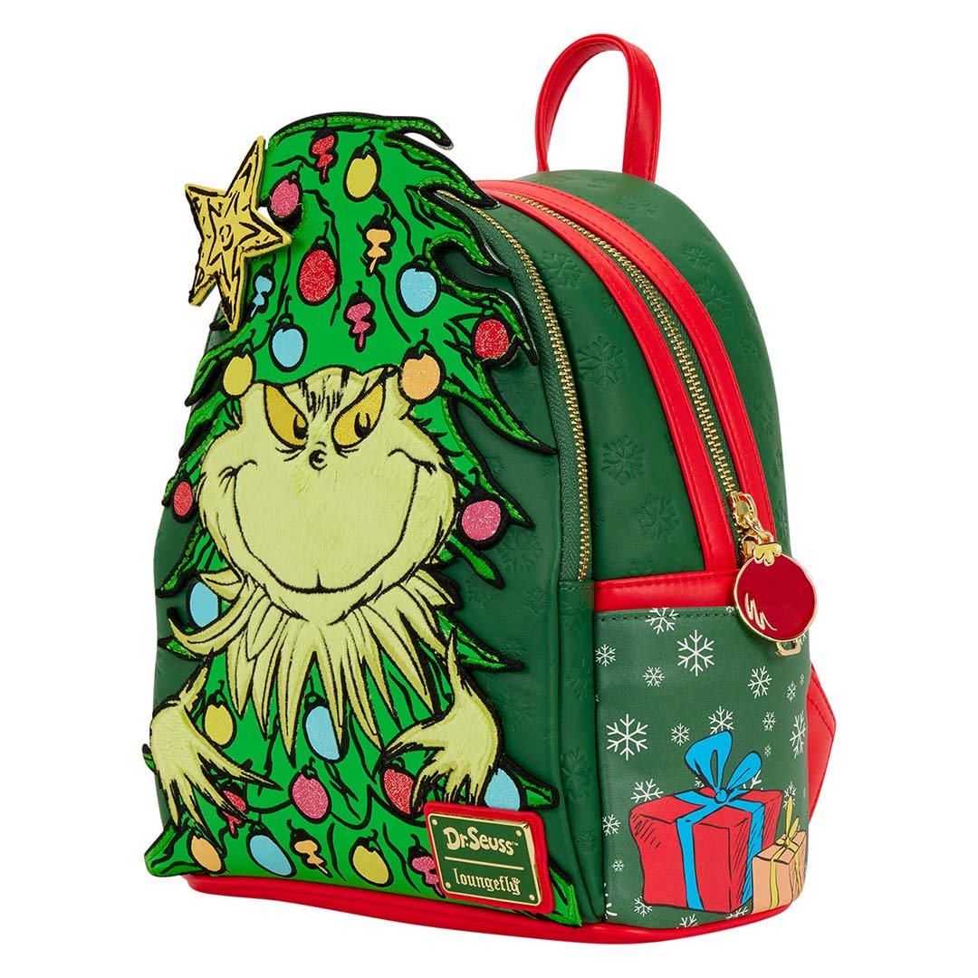 Loungefly Dr. Seuss Grinch Holiday Mini Backpack