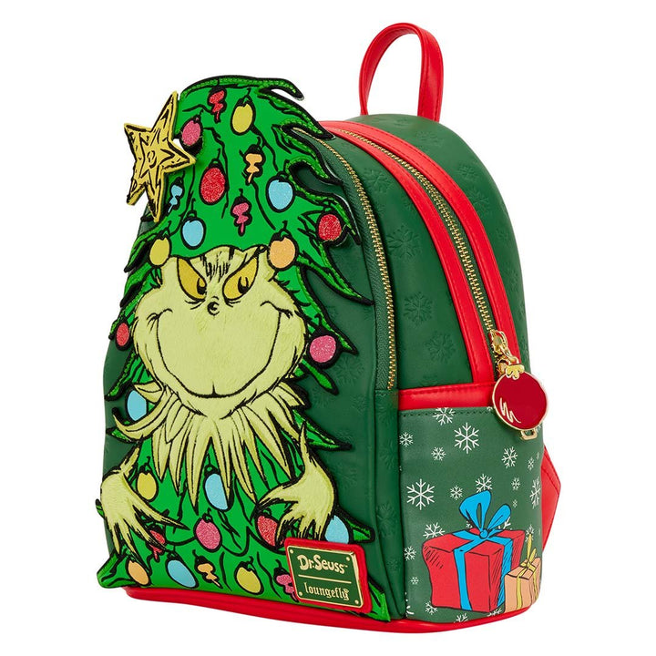 Loungefly Dr. Seuss Grinch Holiday Mini Backpack