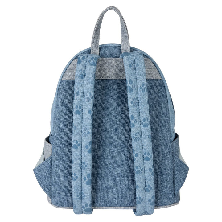 Loungefly Disney Dogs &amp; Cats Faux Denim Mini Backpack
