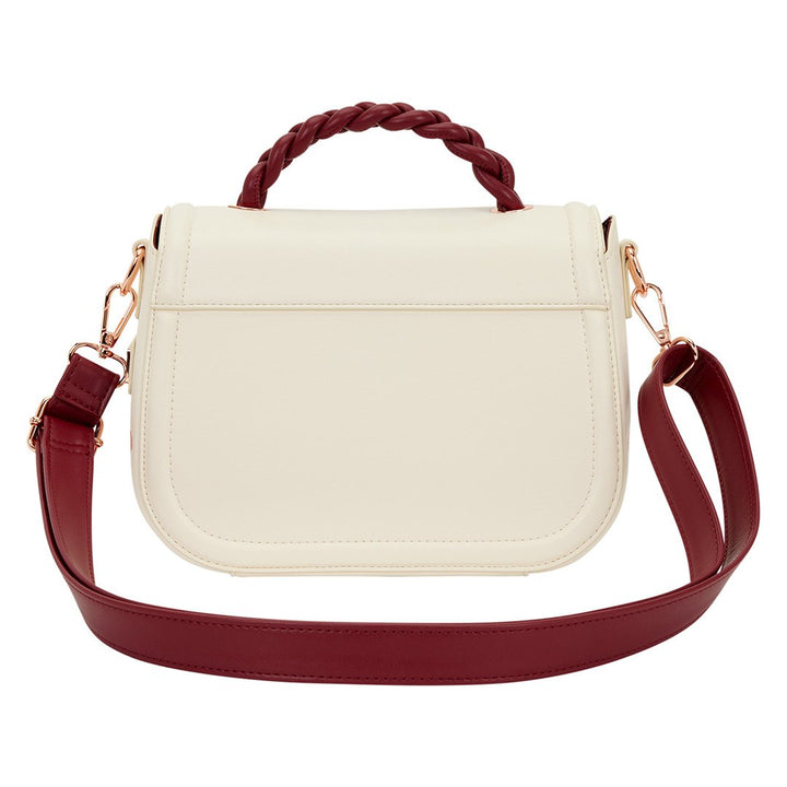 Loungefly Cream &amp; Red Floral Crossbody Bag