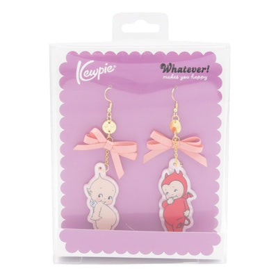 Whatever Makes You Happy Kewpie Angel and Devil Acrylic Earrings