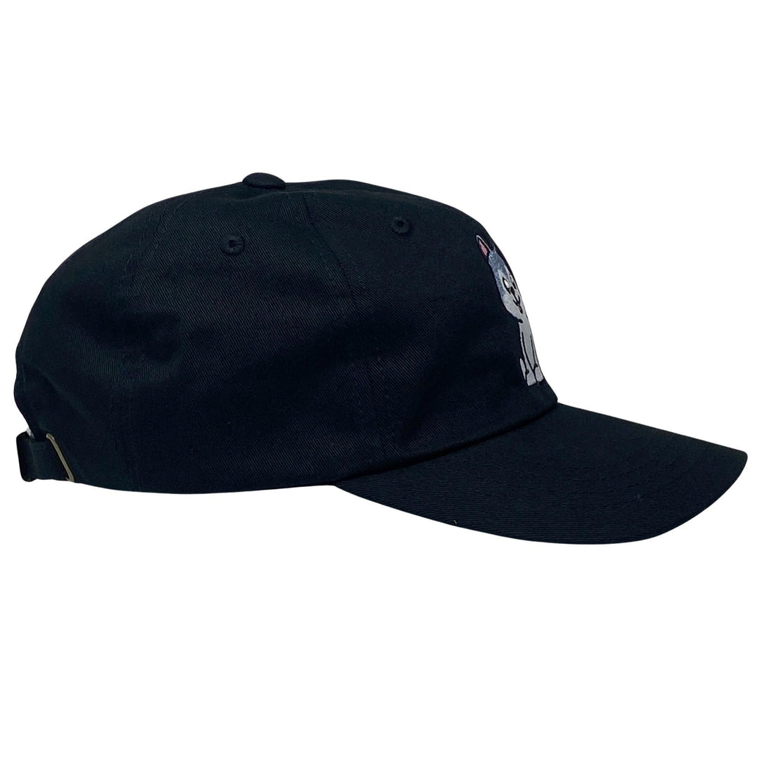 707 Street Furry Friends Embroidered Baseball Dad Hat - Silly Husky