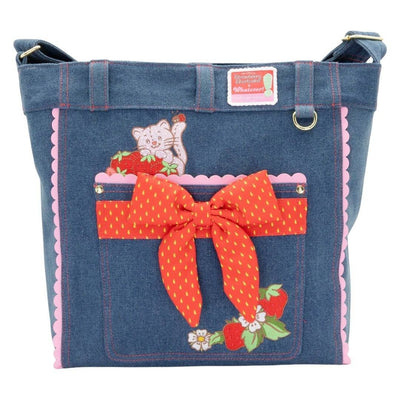 Whatever Makes You Happy Strawberry Shortcake Denim Tote Bag
