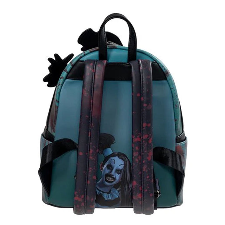 Loungefly Terrifier Art the Clown Blood Splatter Glow In The Dark Mini Backpack - Entertainment Earth EX