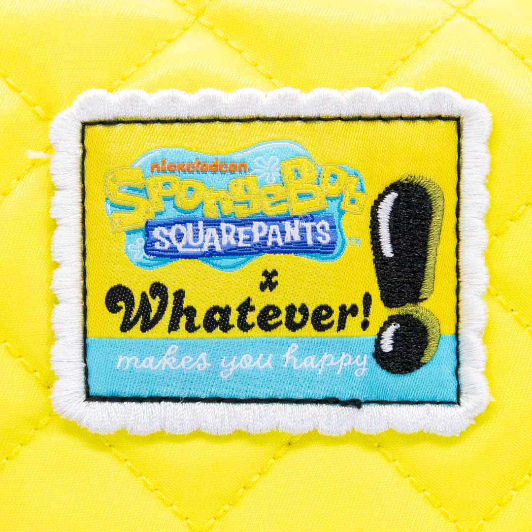 Whatever Makes You Happy Spongebob Quilted Nylon Oversized Tote Bag
