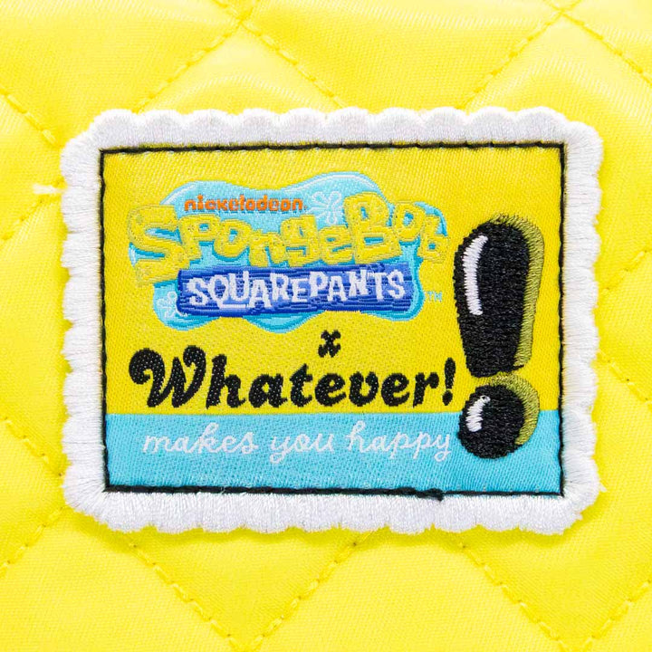 Whatever Makes You Happy Spongebob Quilted Nylon Oversized Tote Bag