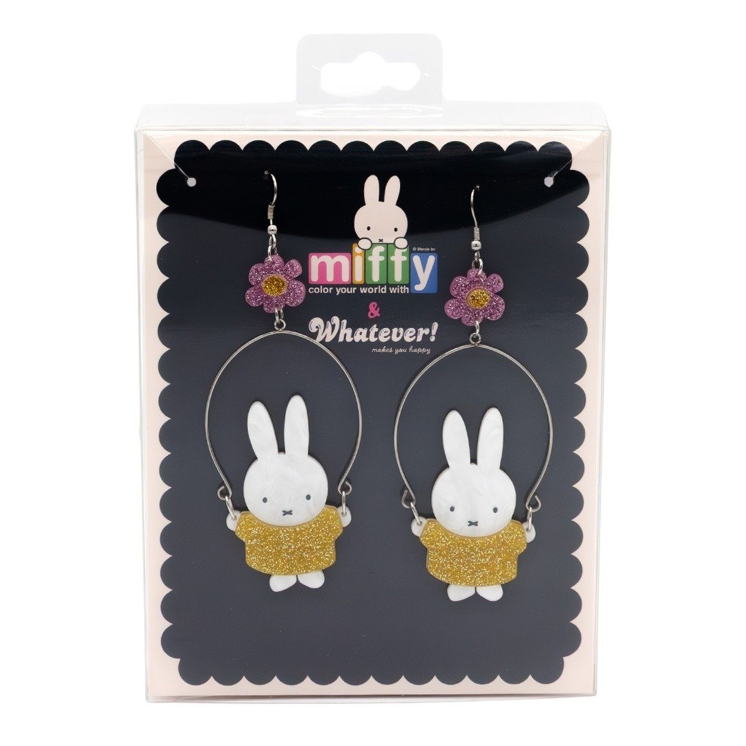 Whatever Makes You Happy Miffy Jump Roping Acrylic Earrings