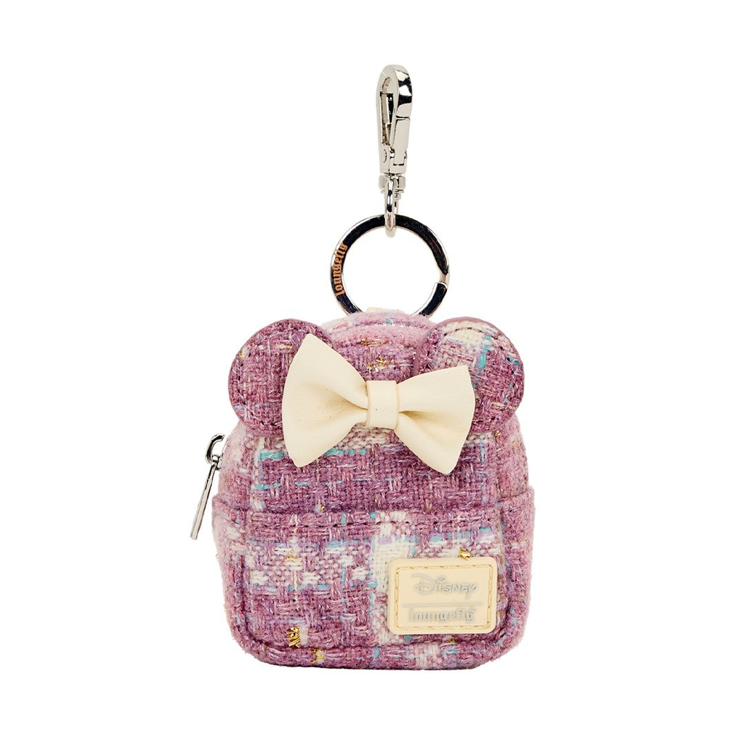 Loungefly Disney Minnie Mouse Glitter Mystery Mini Backpack Keychain Charm
