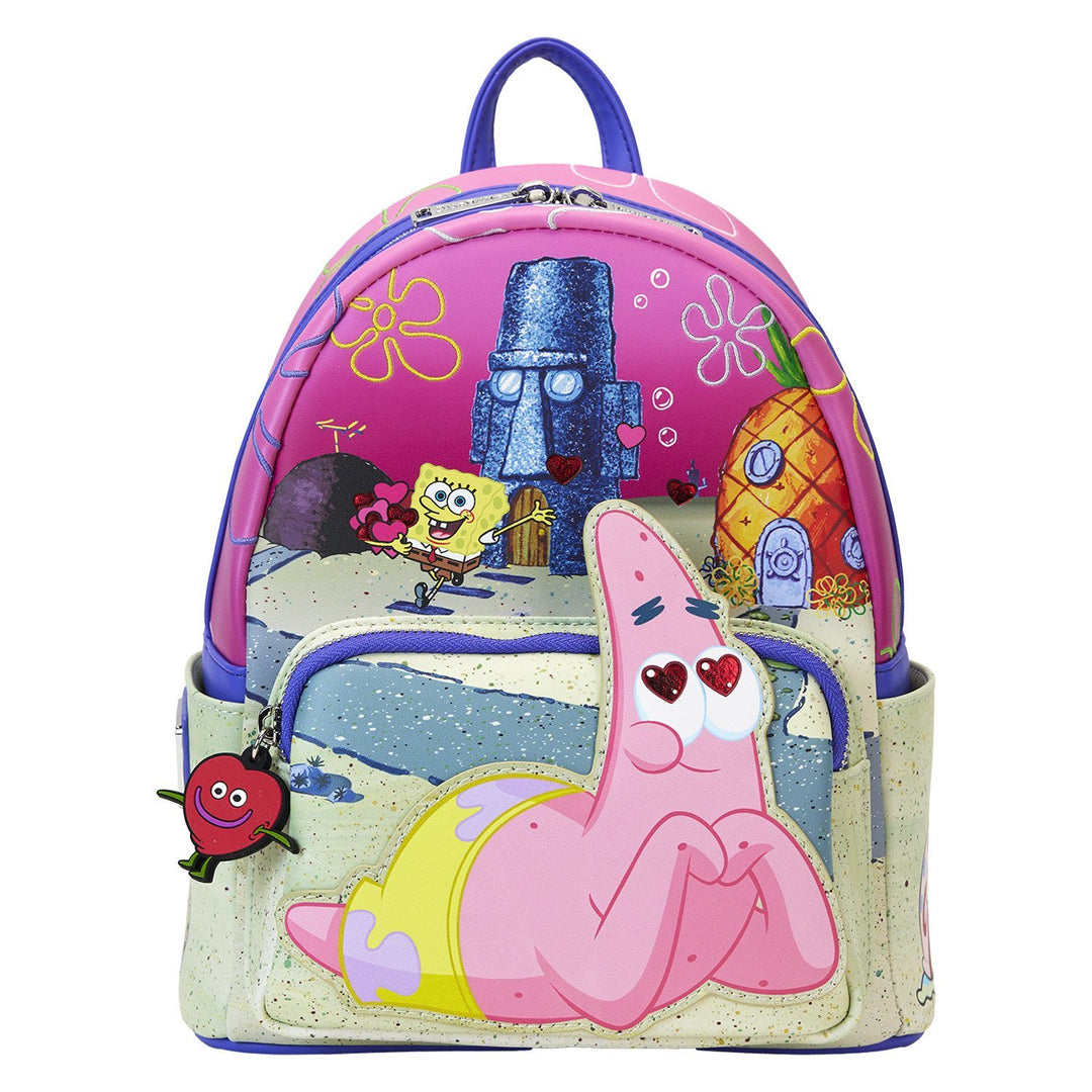 Loungefly Nickelodeon SpongeBob SquarePants &amp; Patrick Star Hearts Mini Backpack