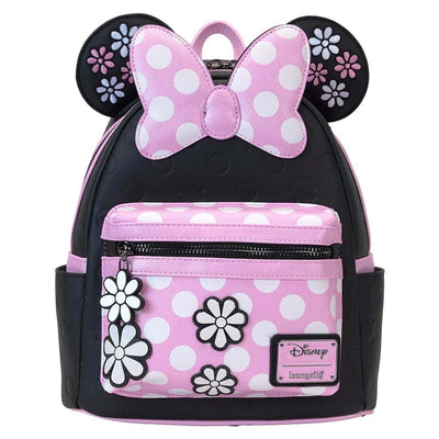 Loungefly Disney Minnie Mouse Floral Rock the Dots Mini Backpack