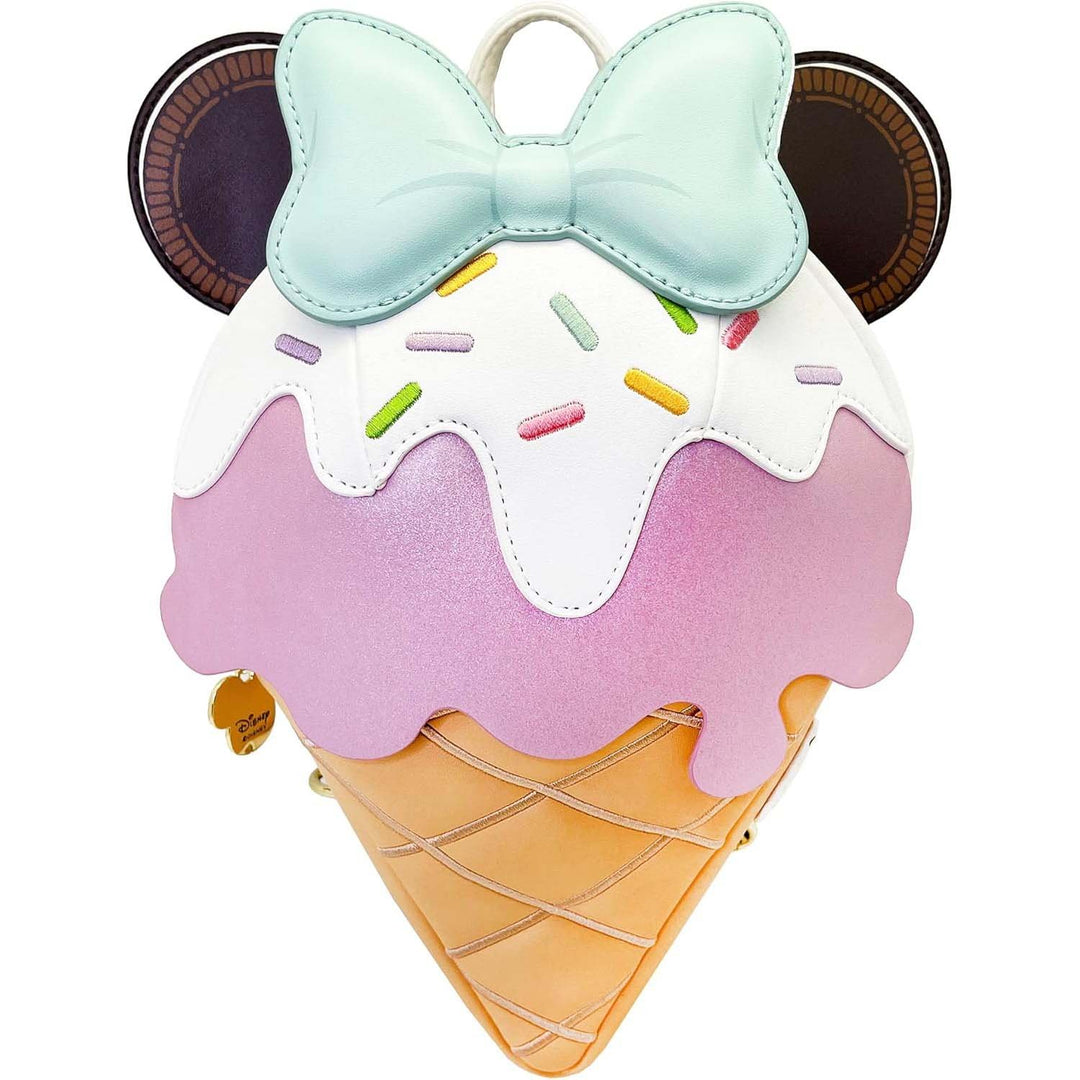 Loungefly Disney Frosted Minnie Ice Cream Convertible Mini Backpack