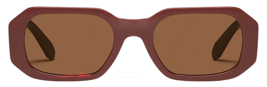 Quay - Sunglasses for Men &amp; Women, Square Lenses with UV Protection (Hyped Up, DLA/Brown)