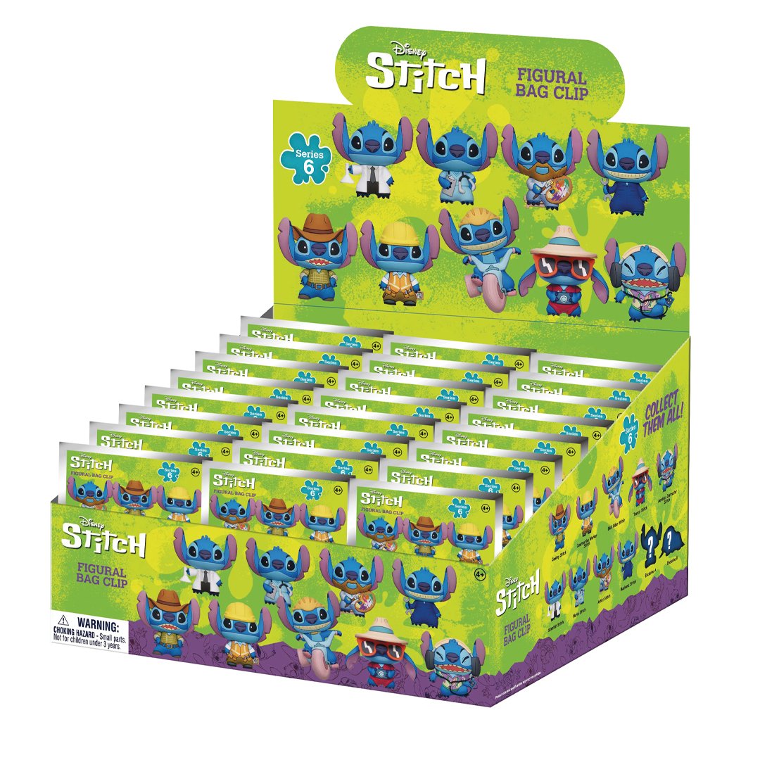 Disney Stitch 3D Foam Bag Clip Series 6 Blind Bag