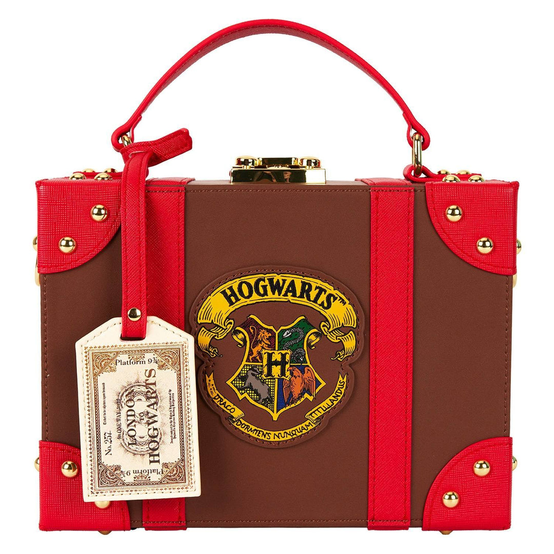 Loungefly Warner Brothers Harry Potter Hogwarts Express Luggage Trunk Crossbody Bag