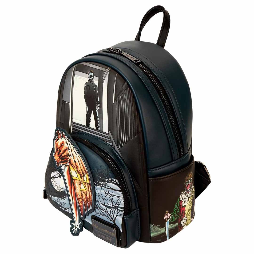 Loungefly Compass International Halloween Michael Myers Jack-O'-Lantern Glow Mini Backpack