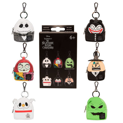 Loungefly Disney Nightmare Before Christmas Mini Backpack Mystery Box Keychains