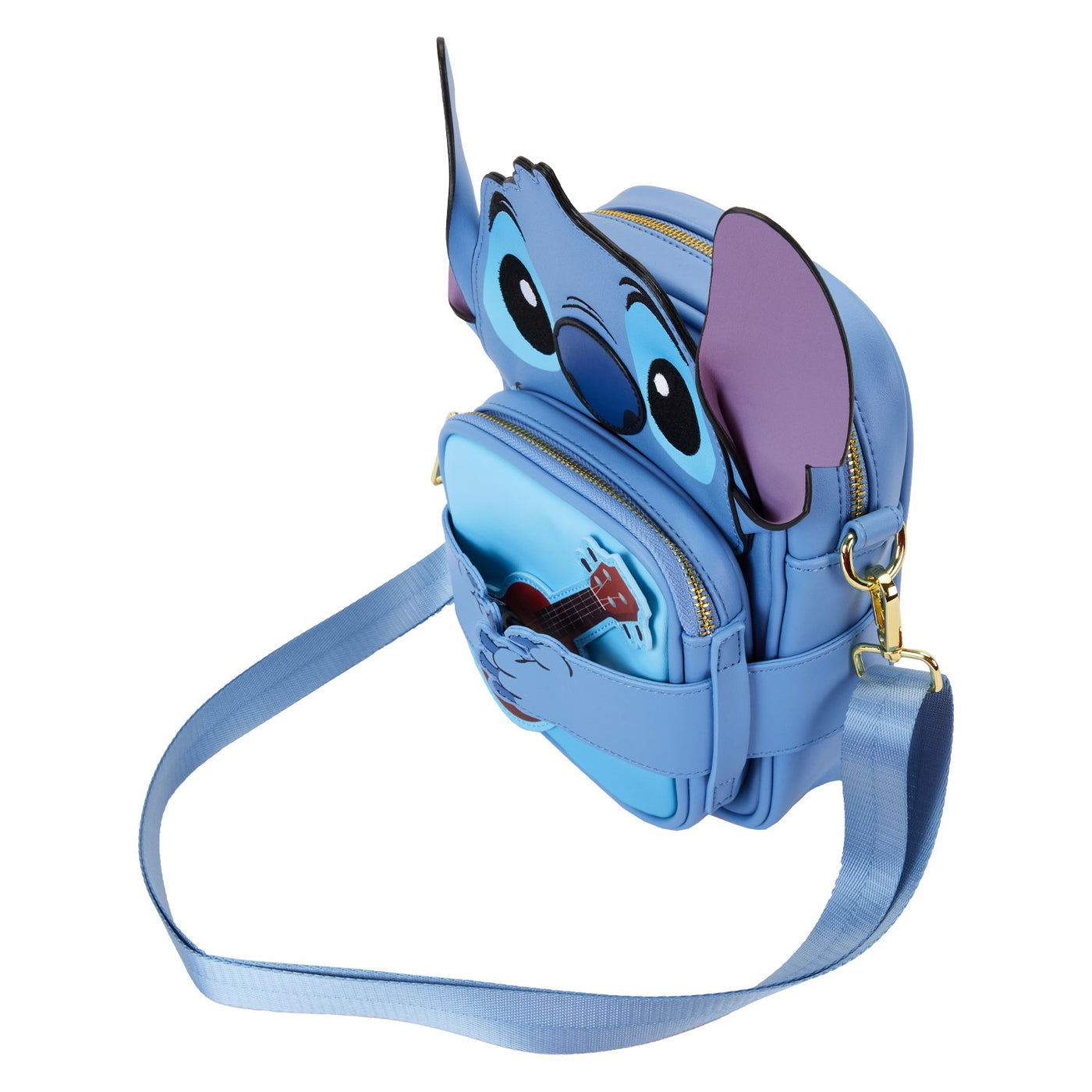 WDTB3019 - Loungefly Disney Lilo & Stitch Camping Crossbuddy Bag - Top View