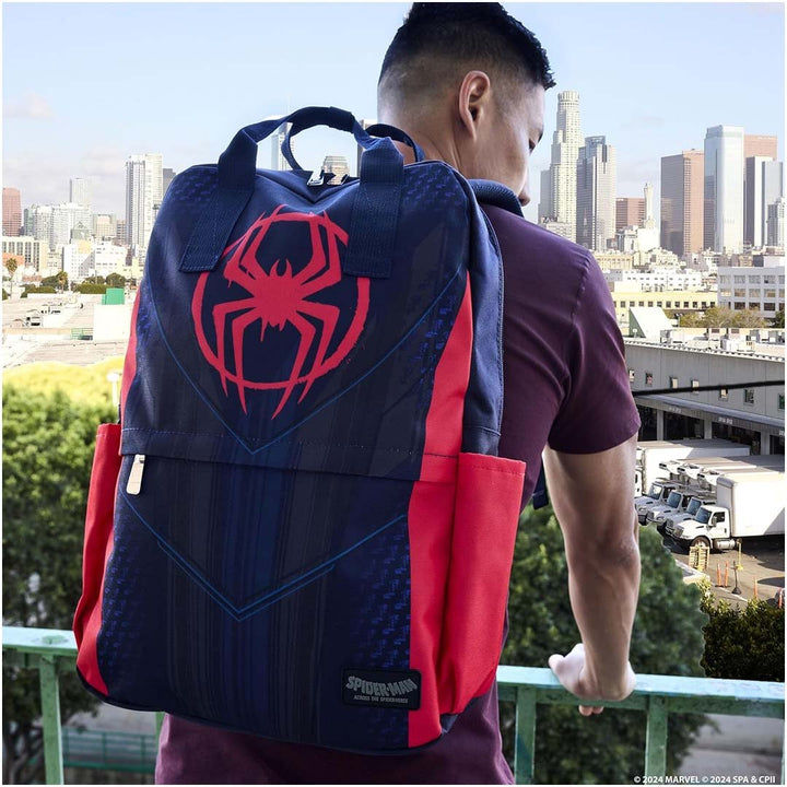 Loungefly Marvel Spiderverse Miles Morales Suit Full-Size Nylon Mini Backpack