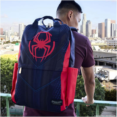 Loungefly Marvel Spiderverse Miles Morales Suit Full-Size Nylon Mini Backpack