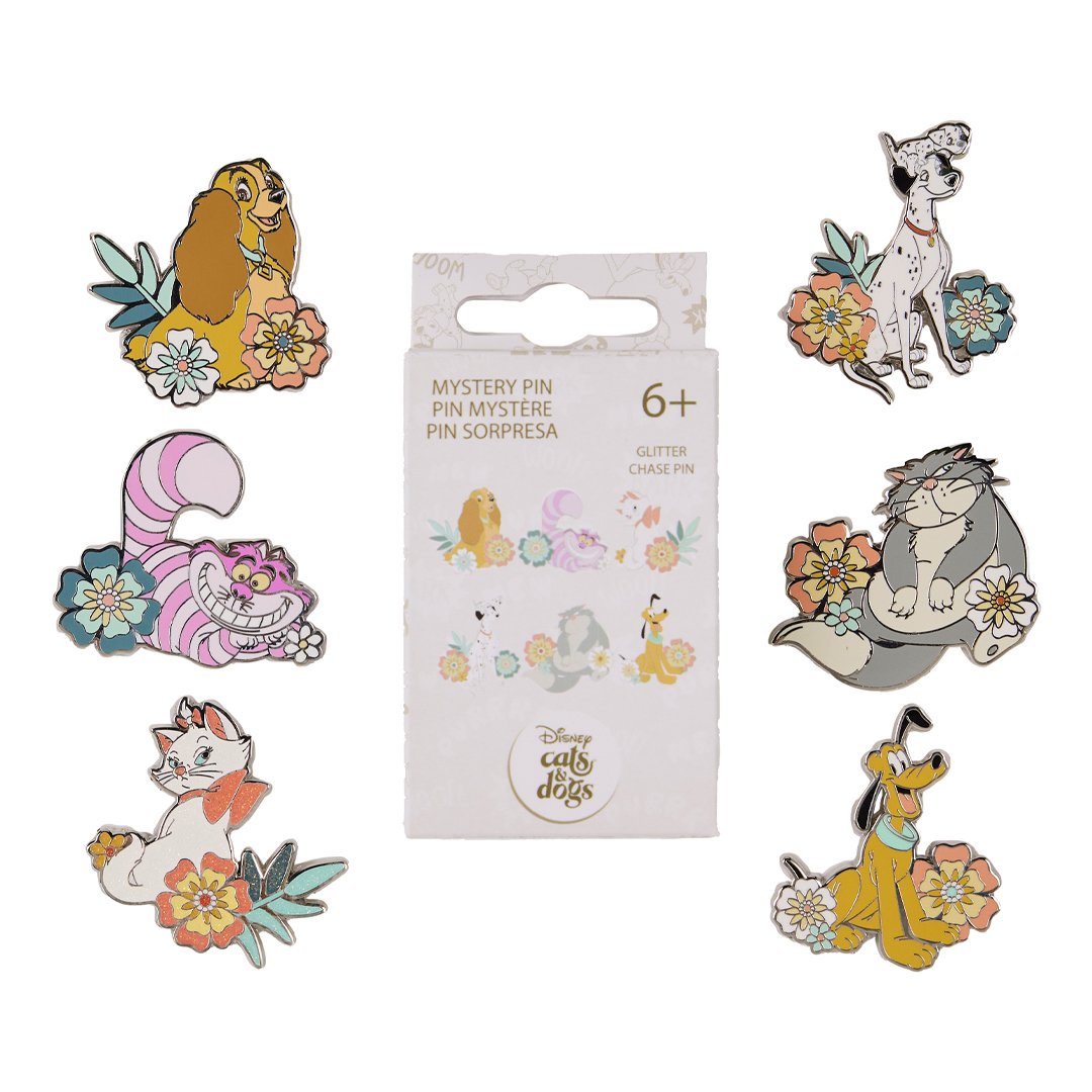 Loungefly Disney Dogs & Cats Floral Mystery Box Pin – 707 Street