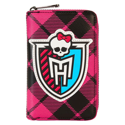 Loungefly Mattel Monster High Crest Zip-Around Wallet - front